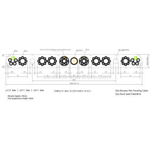 AAA174AMR14 Otis hiss Flat resekabel